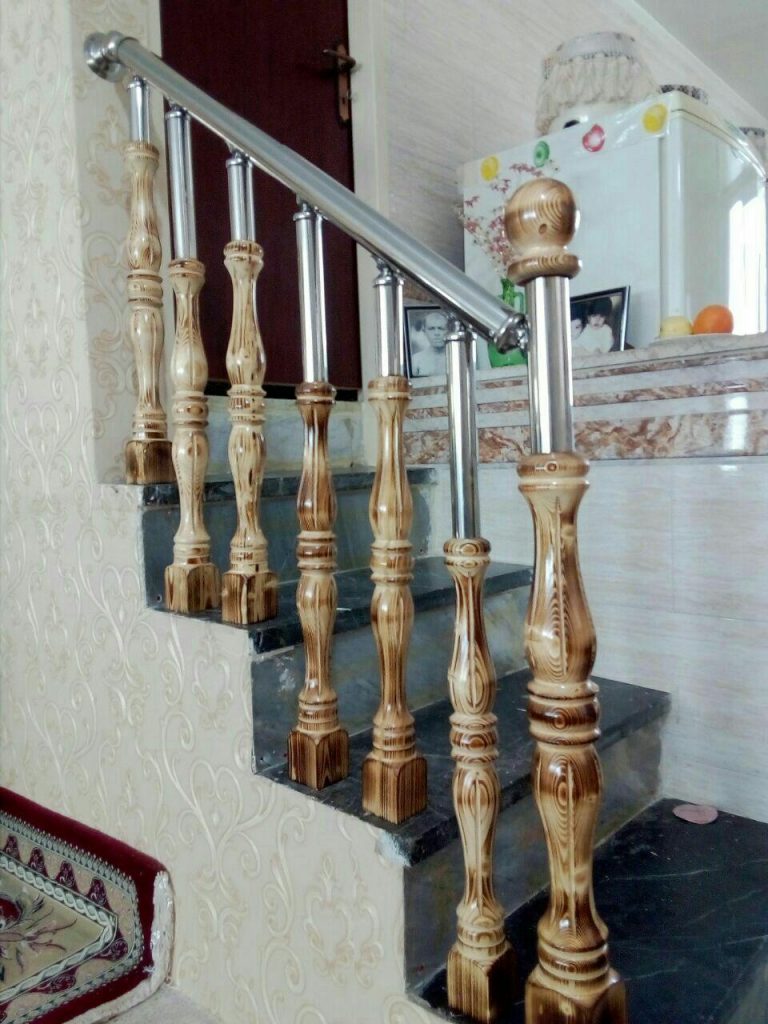 نرده چوبی- نرده استیل ایران